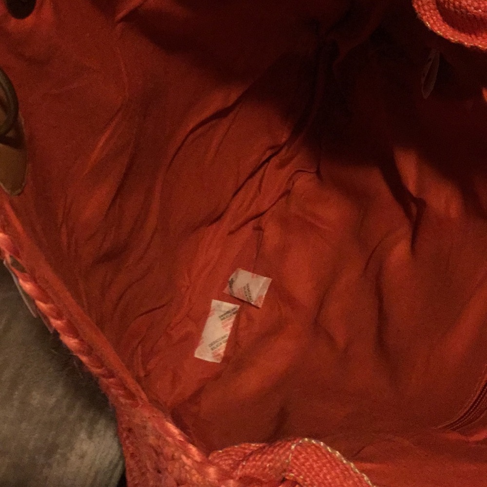 Burnt orange Woven circle bag - Picture 5 of 5